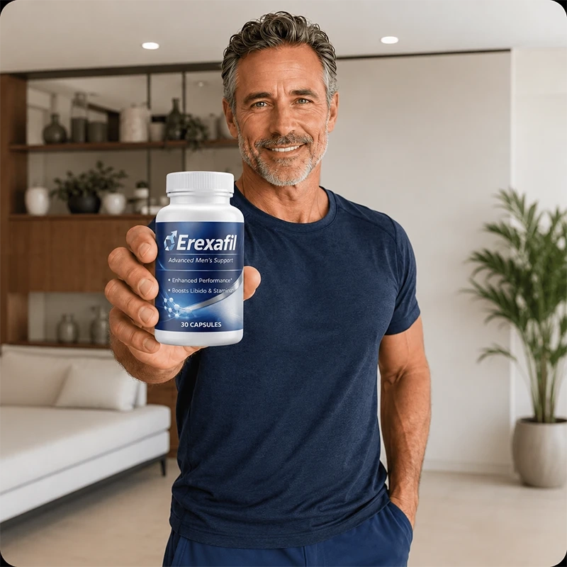 Erexafil men's wellness supplement bottle